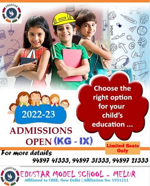 Admissions open  2022 – 2023￼￼￼